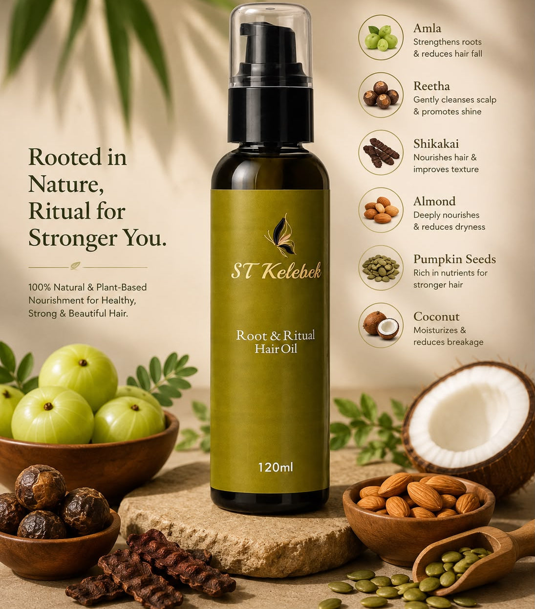 Root & Ritual Hair Oil by ST Kelebek