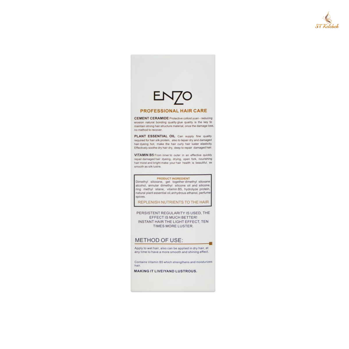 Enzo Keratin Hair Serum, For Frizzy Softness, 100ml