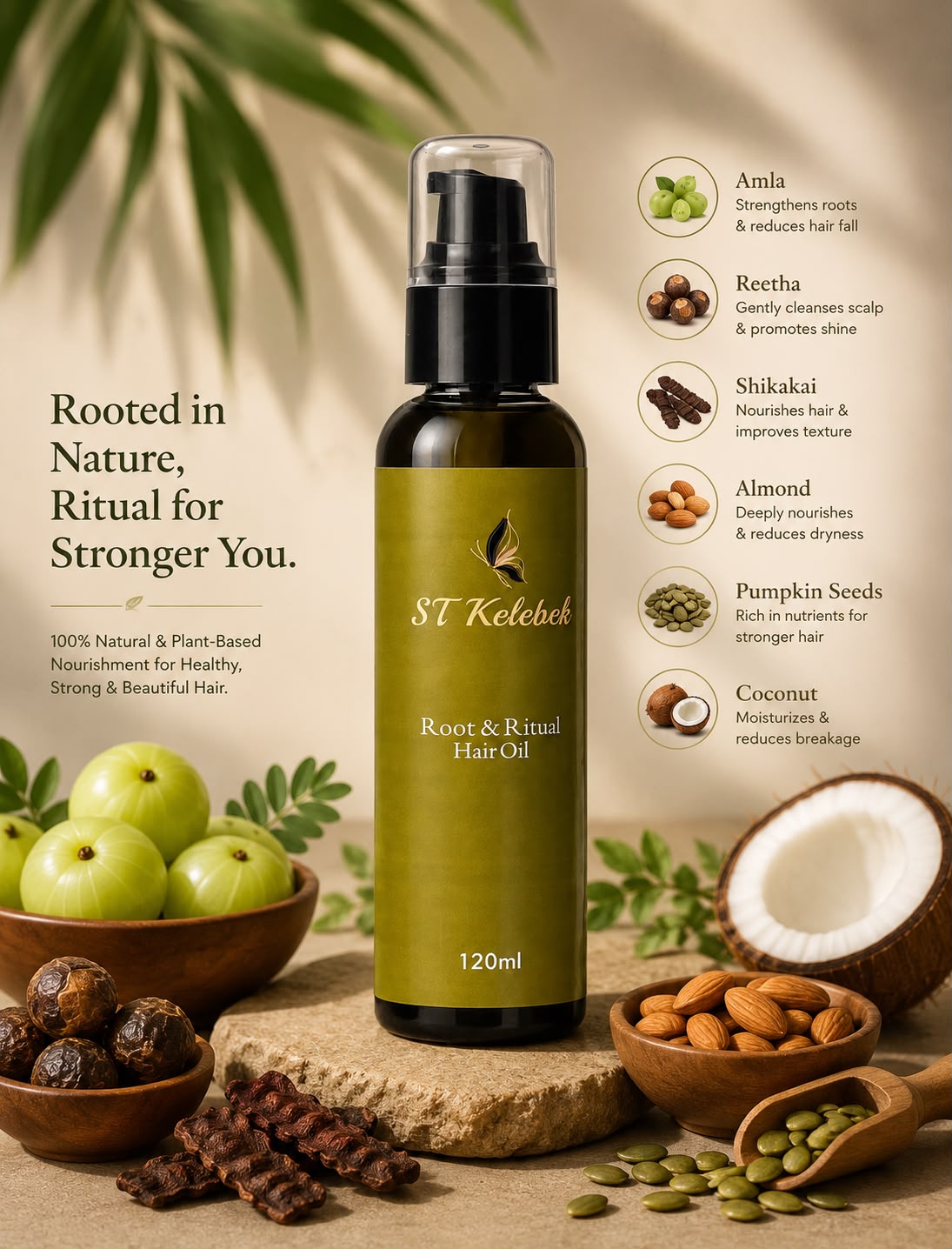 Root & Ritual Hair Oil by ST Kelebek
